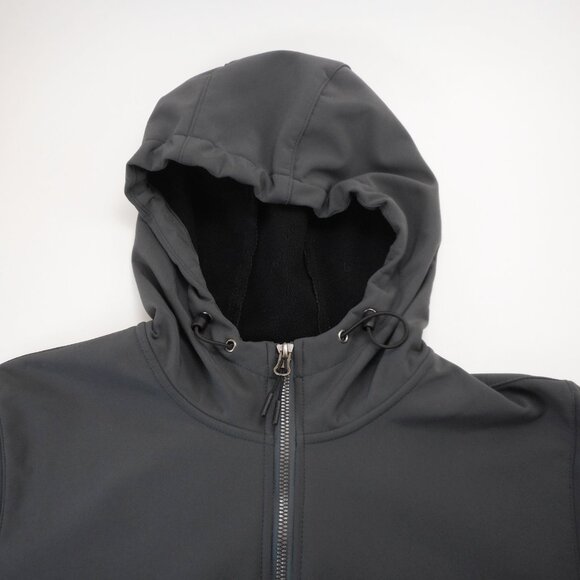 New Balance Women's size M Windbreaker Jacket Fleece Lined Full Zip Pockets Gray - Picture 9 of 13